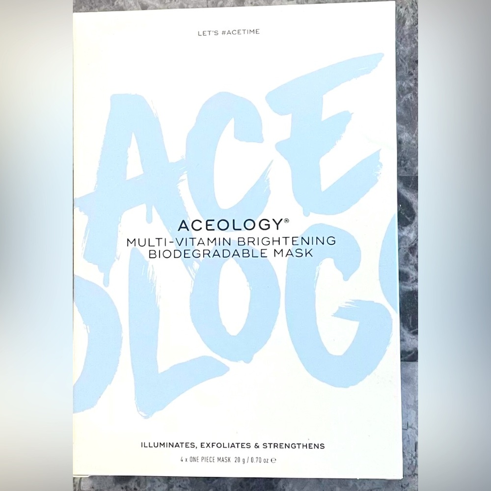 ACEOLOGY MULTI VITAMIN BRIGHTENING BIODEGRADABLE MASK
